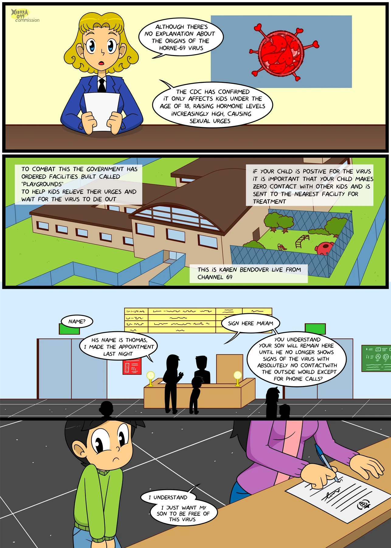 Horny Virus porn comic picture 2