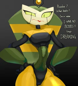 "I am a robot, I have no boobs!" porn comic picture 1