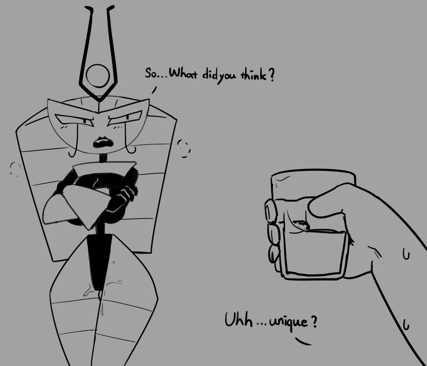 "I am a robot, I have no boobs!" porn comic picture 18