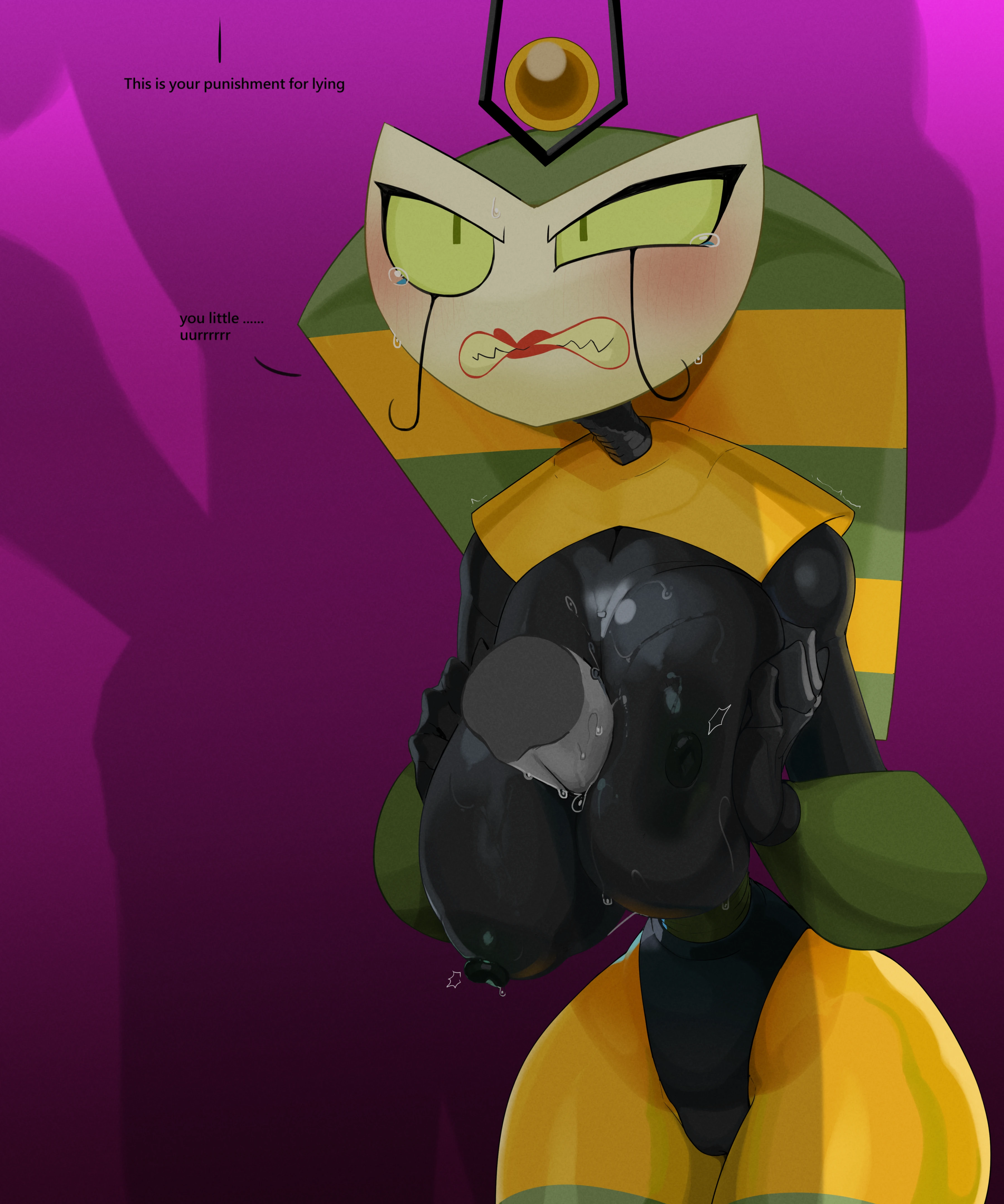 "I am a robot, I have no boobs!" porn comic picture 6
