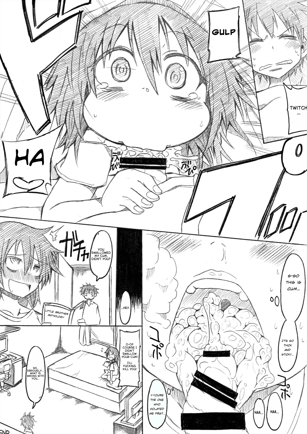 'I snuck into my younger brother's futon." porn comic picture 7
