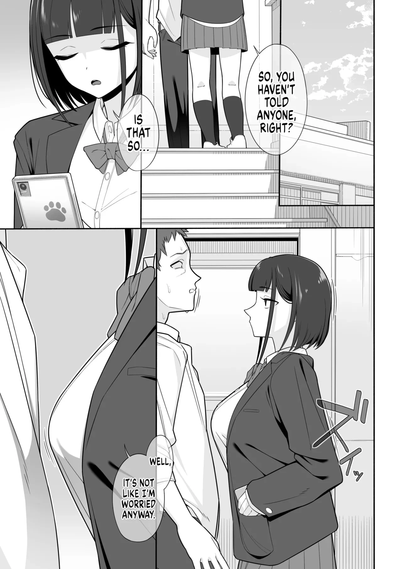 I Tried to Blackmail A girl w/ her Secret Account, and She Smothered Me To Death w/ Her Tits! porn comic picture 36