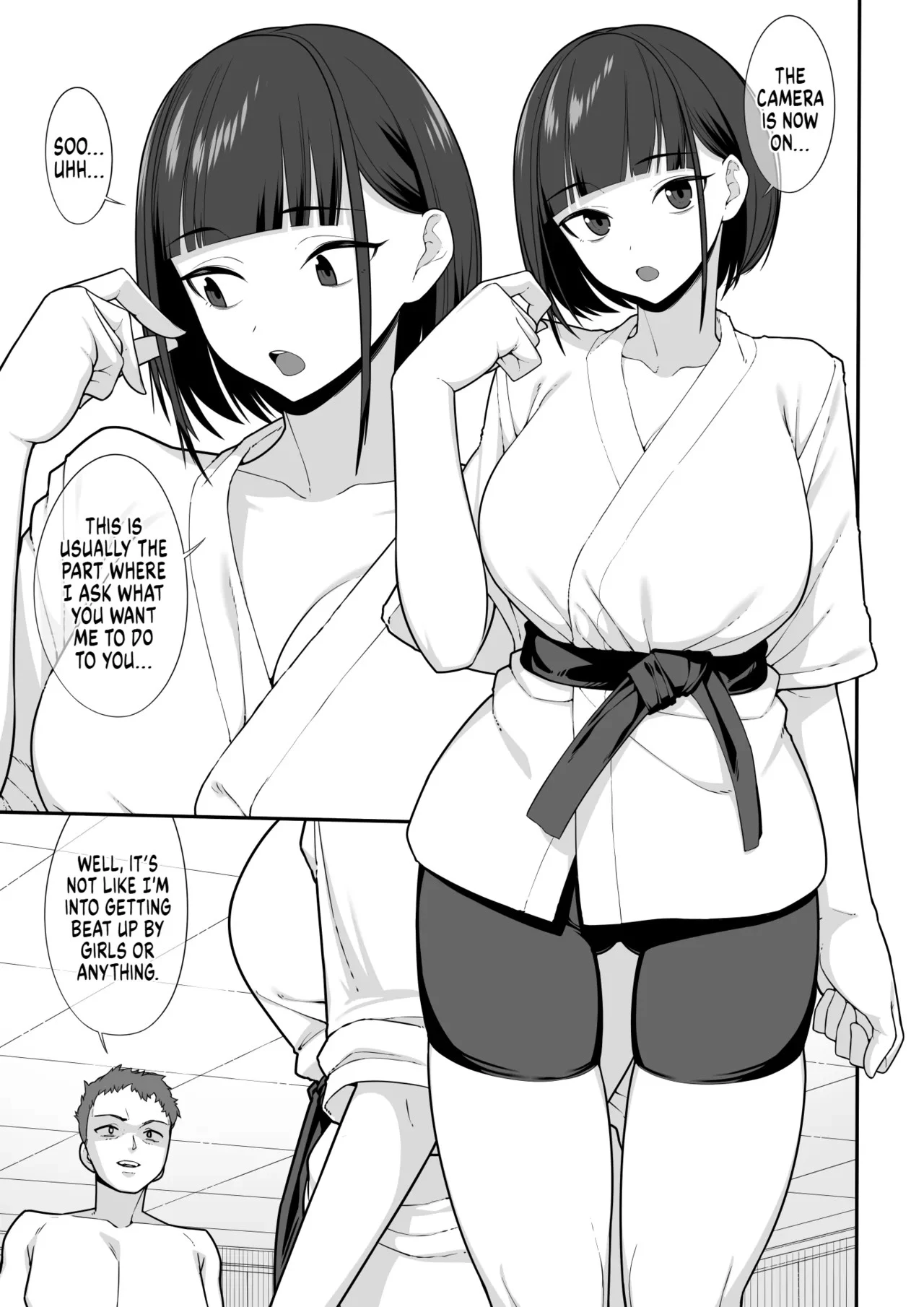 I Tried to Blackmail A girl w/ her Secret Account, and She Smothered Me To Death w/ Her Tits! porn comic picture 4