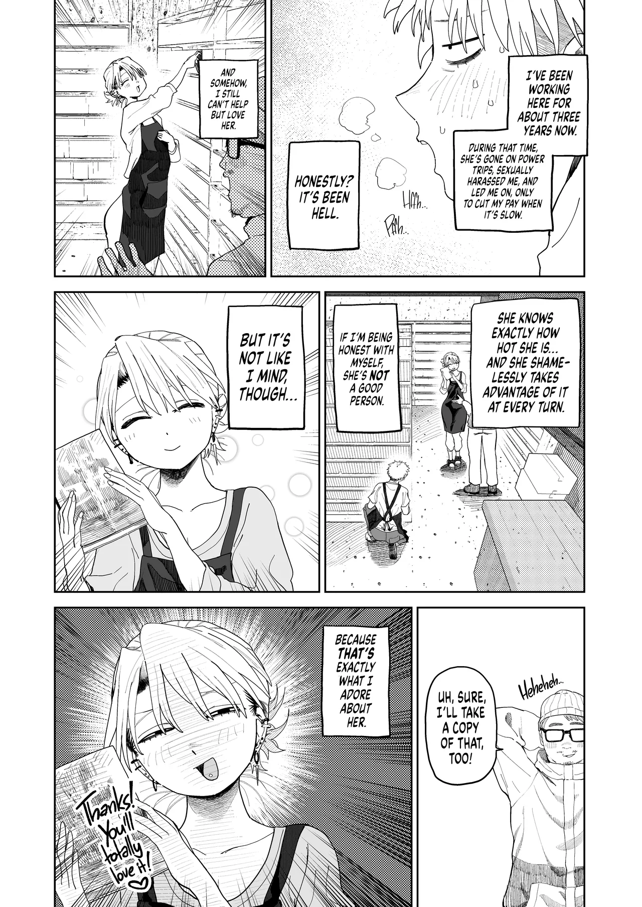 I Want My Thick, Power-tripping Manager to Wring Me Dry! porn comic picture 12