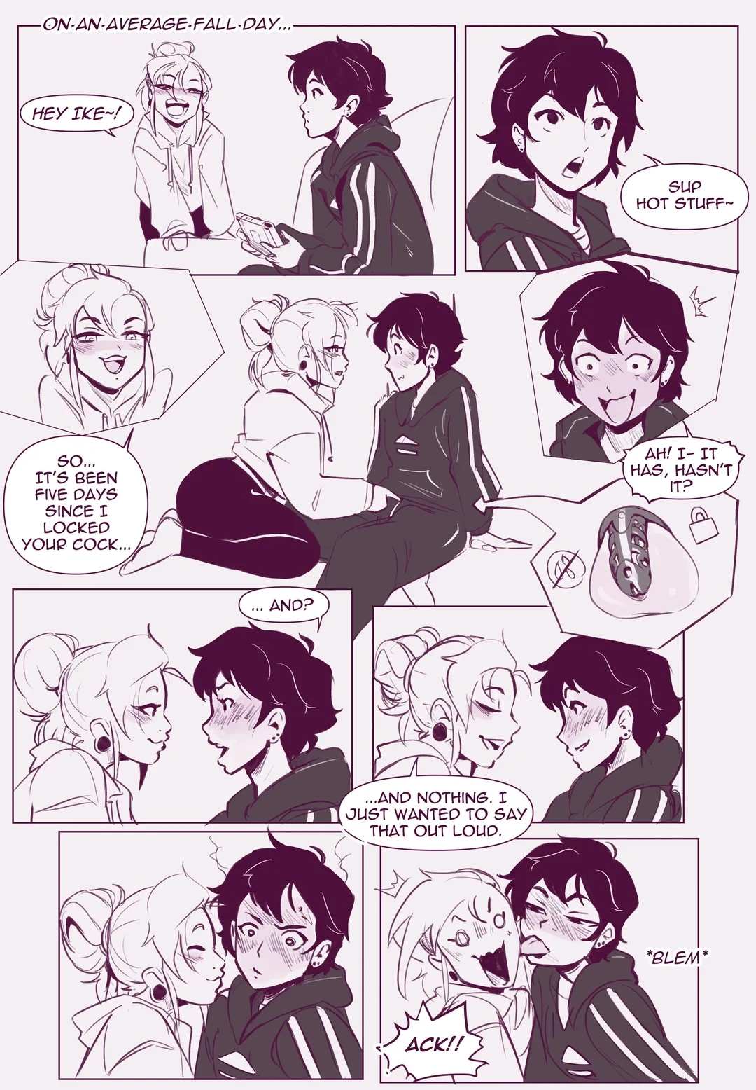 Ike and Em's Locktober porn comic picture 6