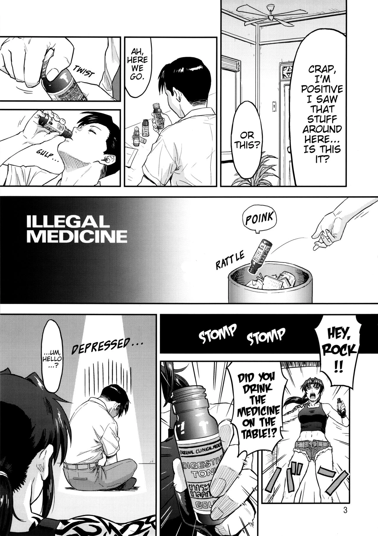 ILLEGAL MEDICINE porn comic picture 2