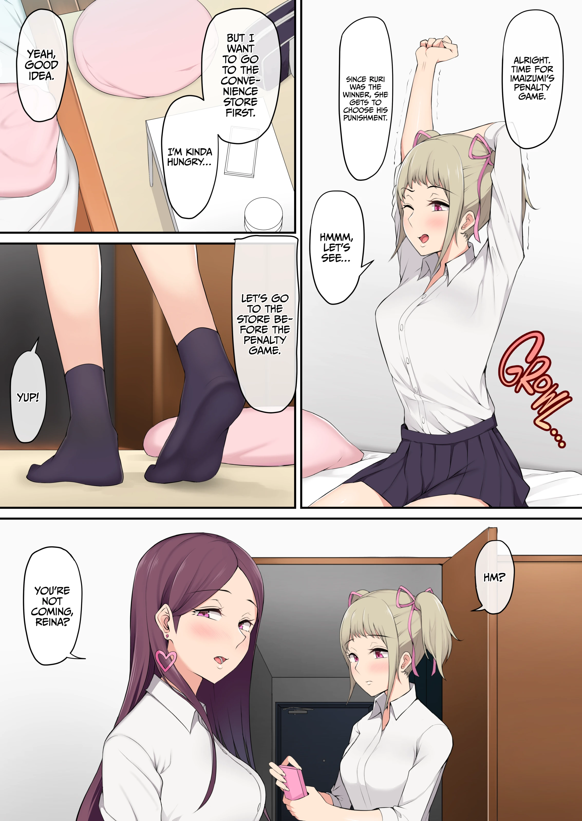 Imaizumi Brings All The Gyarus To His House 1-4 porn comic picture 10
