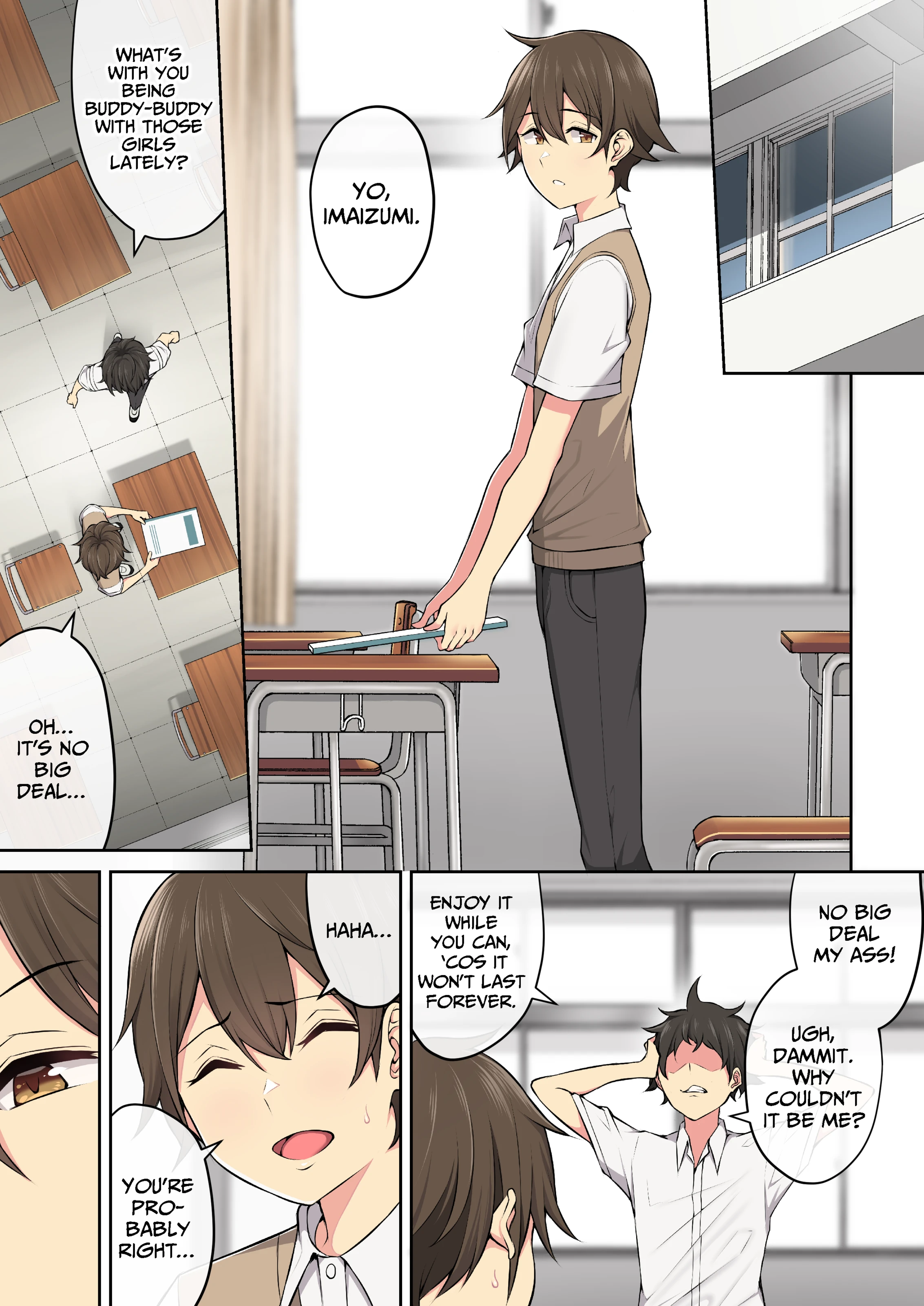 Imaizumi Brings All The Gyarus To His House 1-4 porn comic picture 131