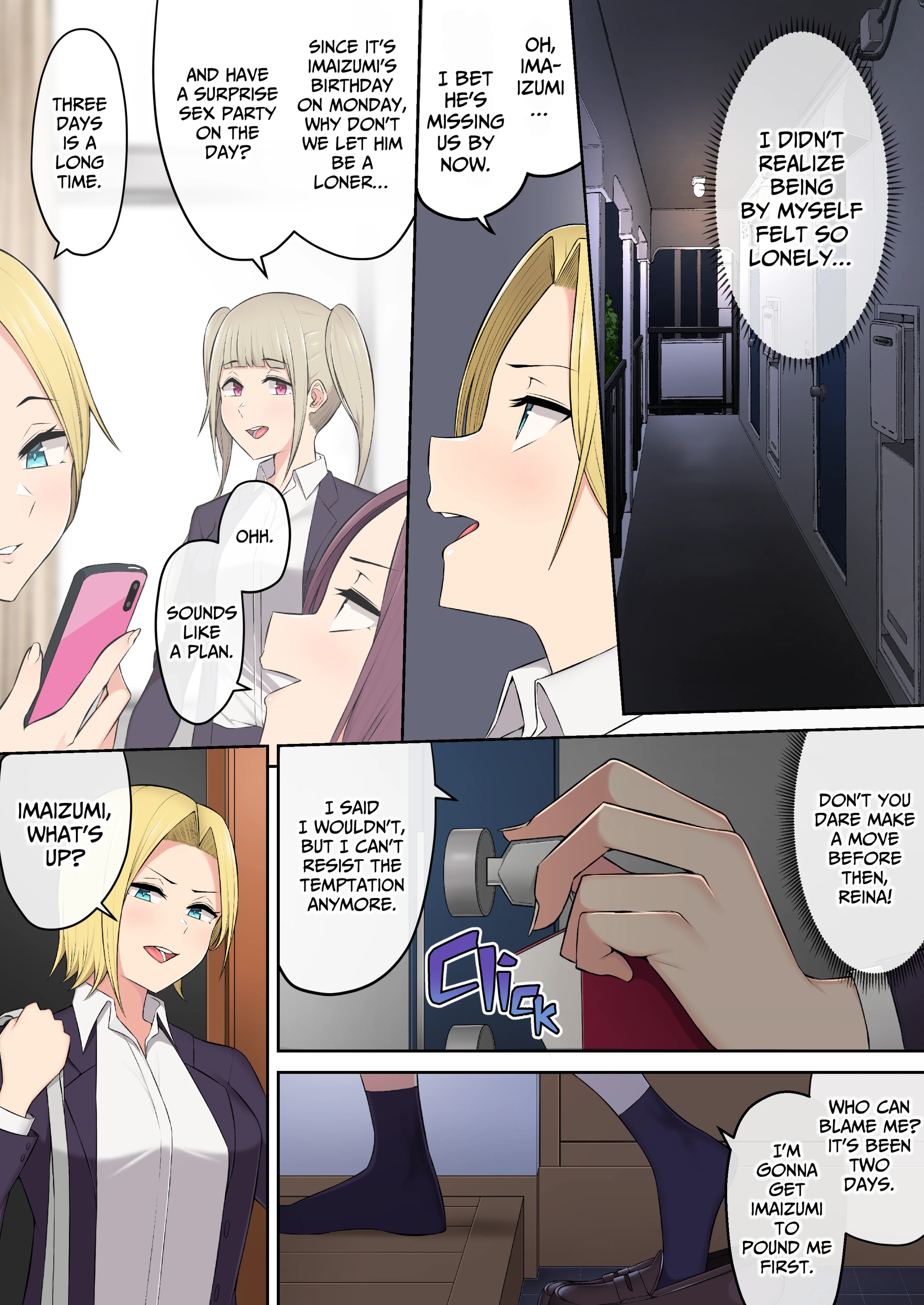 Imaizumi Brings All The Gyarus To His House 1-4 porn comic picture 172
