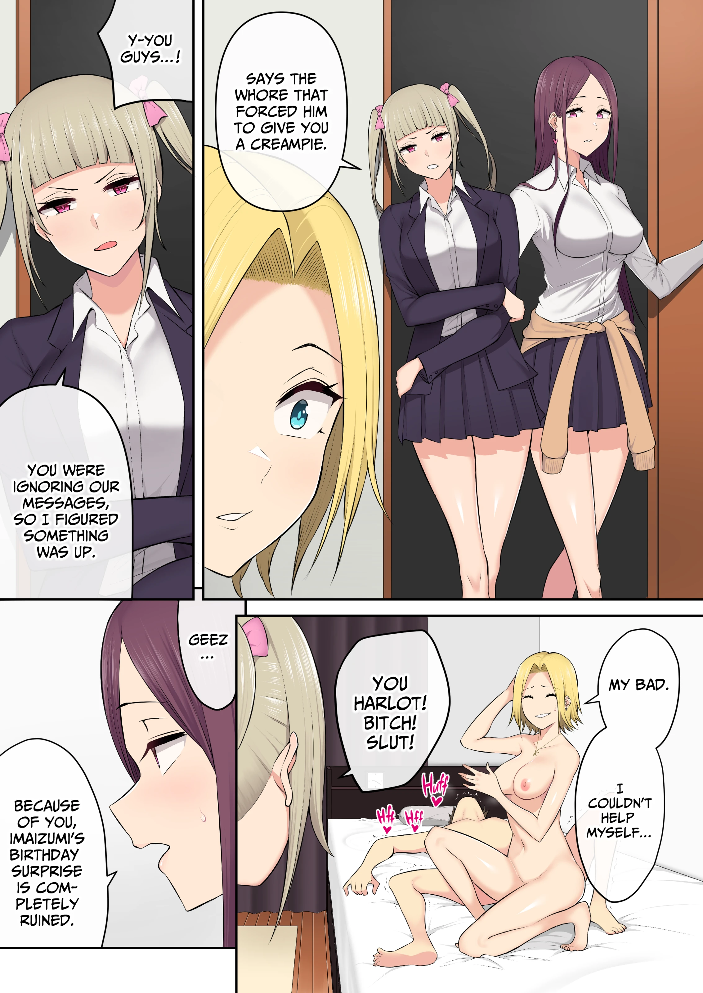 Imaizumi Brings All The Gyarus To His House 1-4 porn comic picture 181
