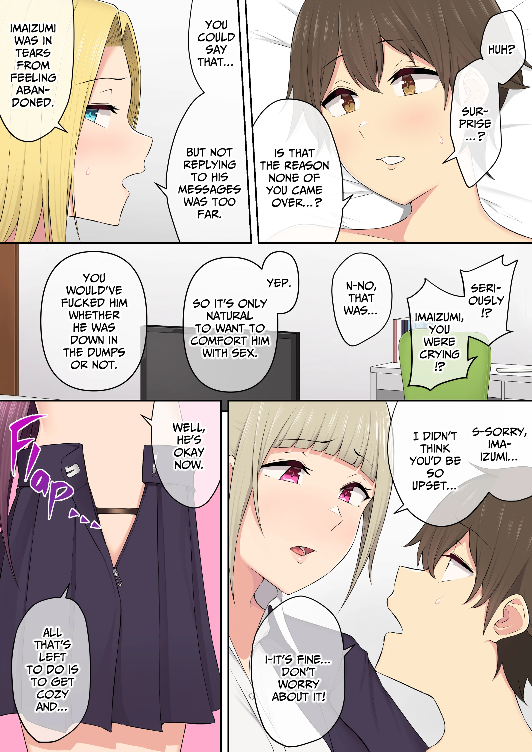 Imaizumi Brings All The Gyarus To His House 1-4 porn comic picture 182