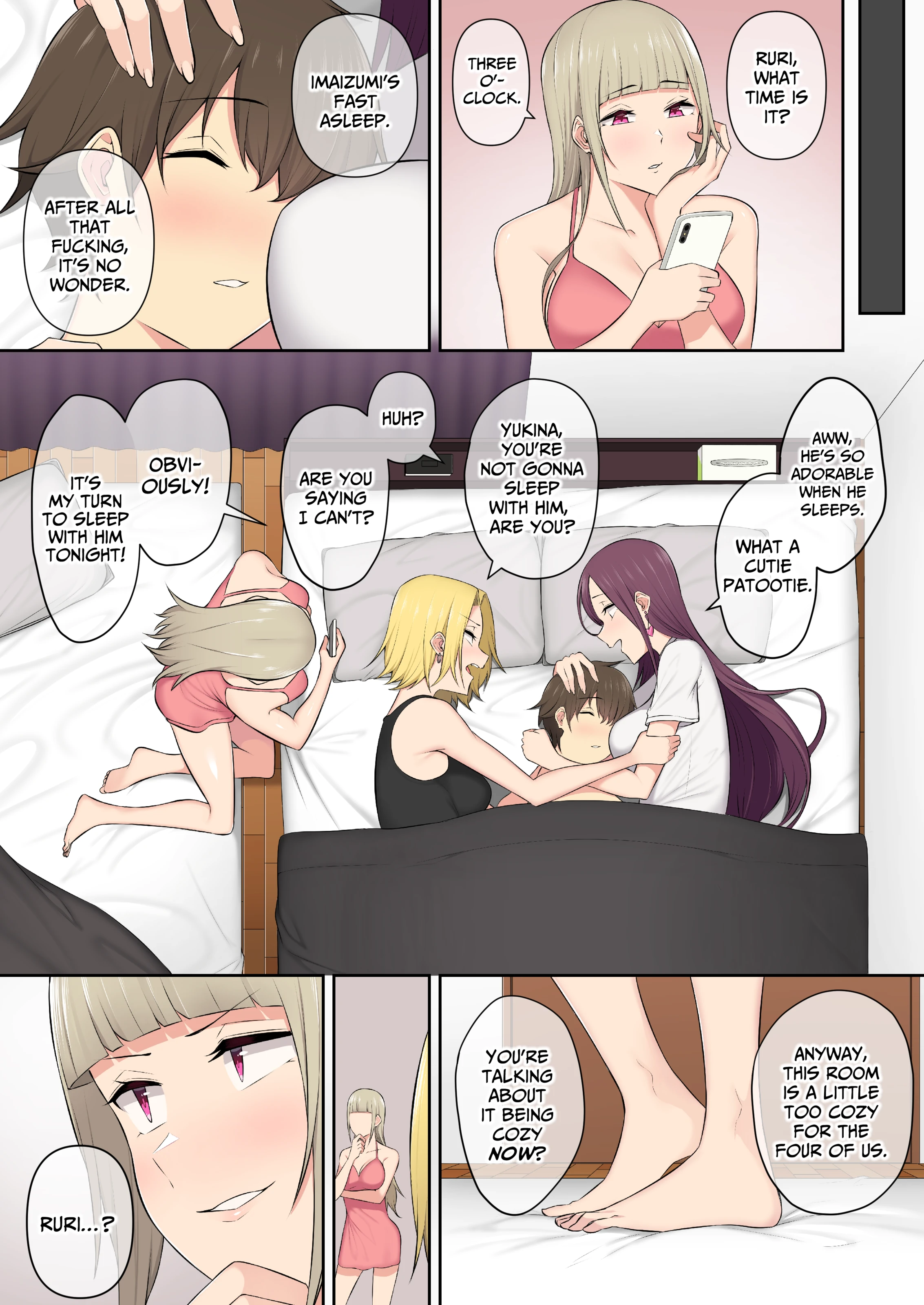 Imaizumi Brings All The Gyarus To His House 1-4 porn comic picture 196