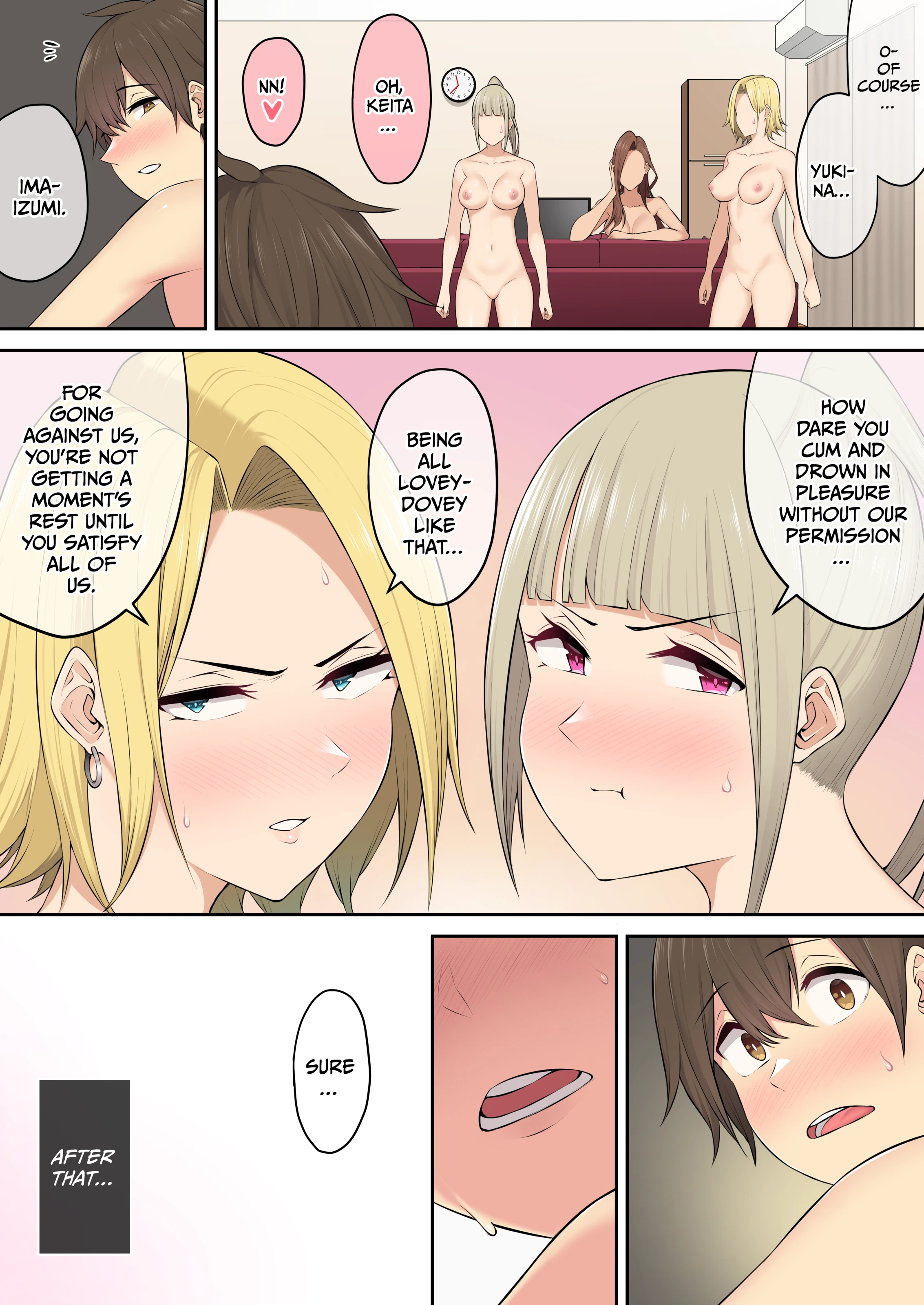 Imaizumi Brings All The Gyarus To His House 1-4 porn comic picture 275