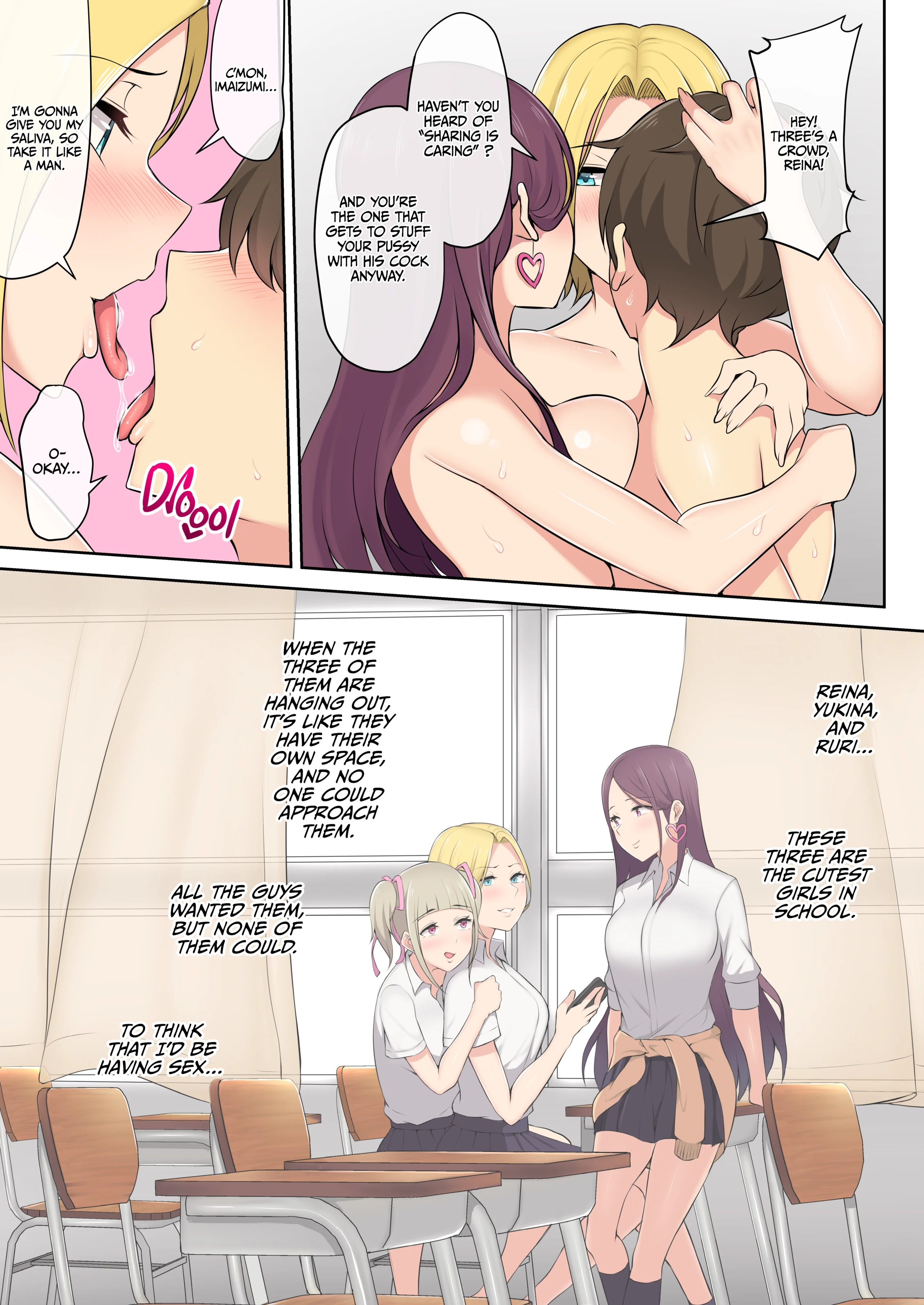 Imaizumi Brings All The Gyarus To His House 1-4 porn comic picture 36