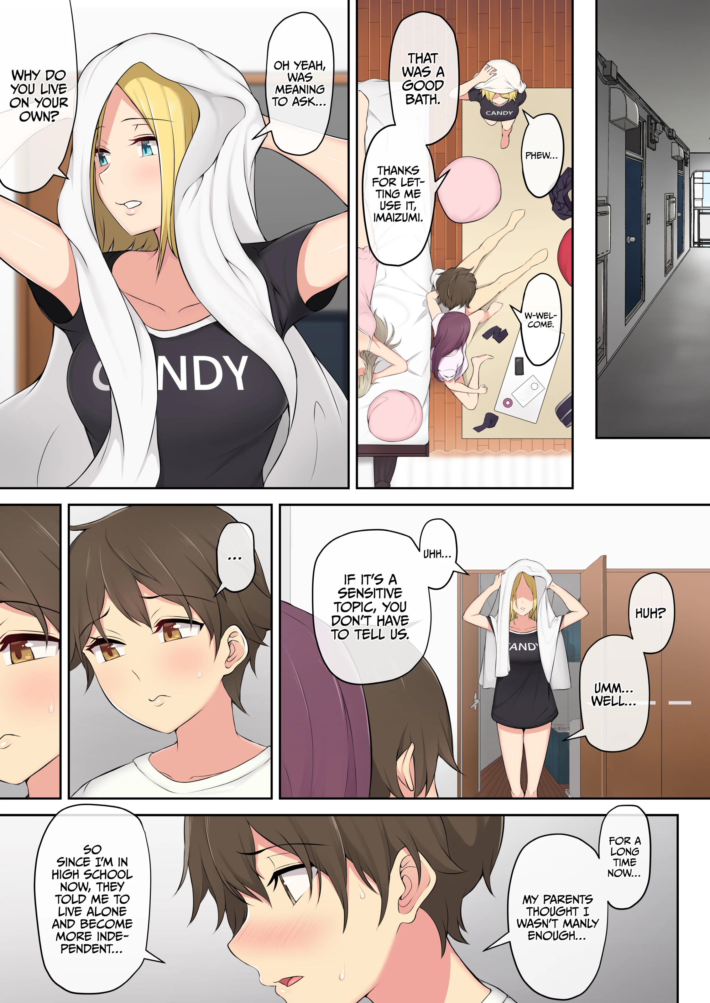 Imaizumi Brings All The Gyarus To His House 1-4 porn comic picture 50