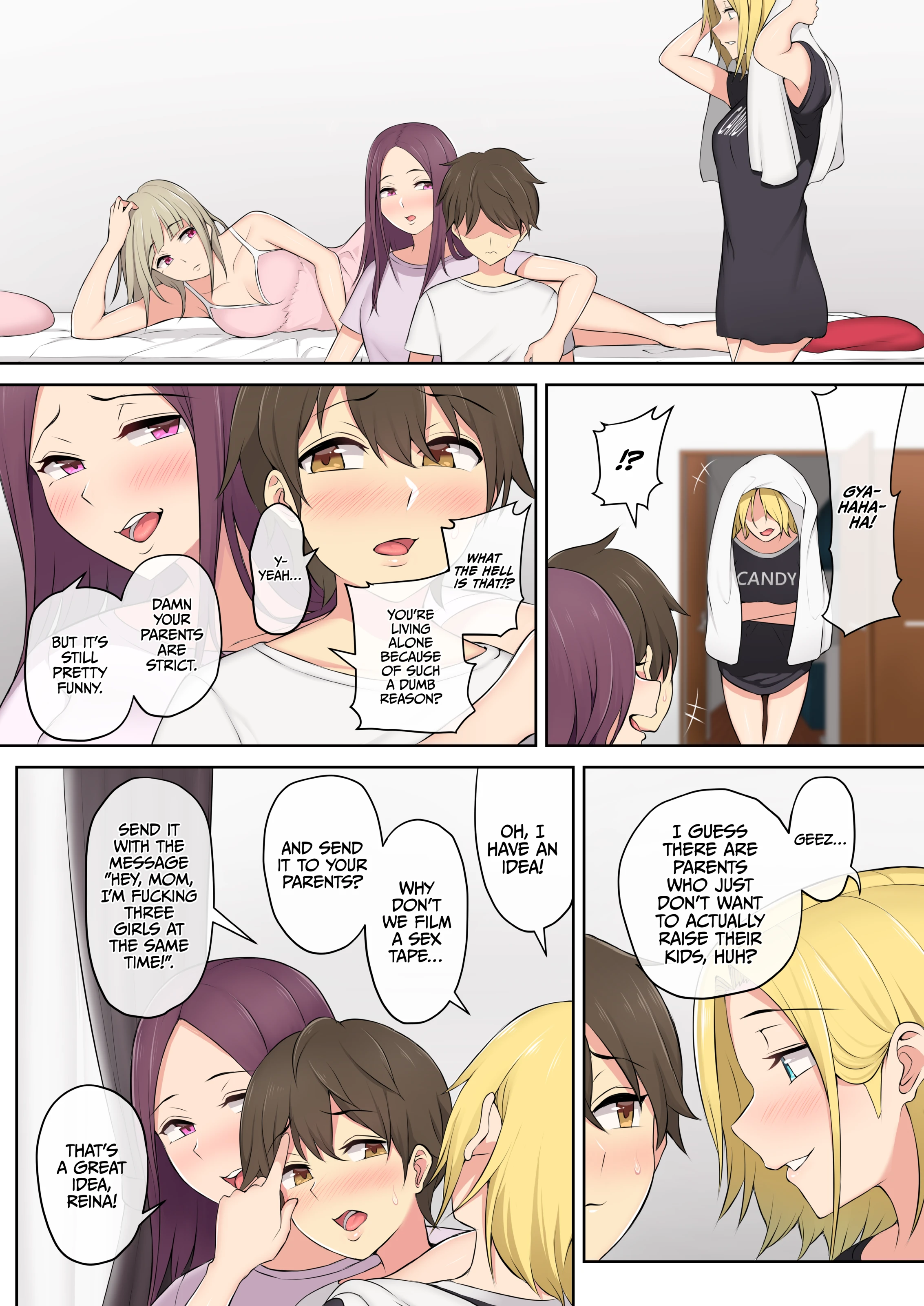 Imaizumi Brings All The Gyarus To His House 1-4 porn comic picture 51