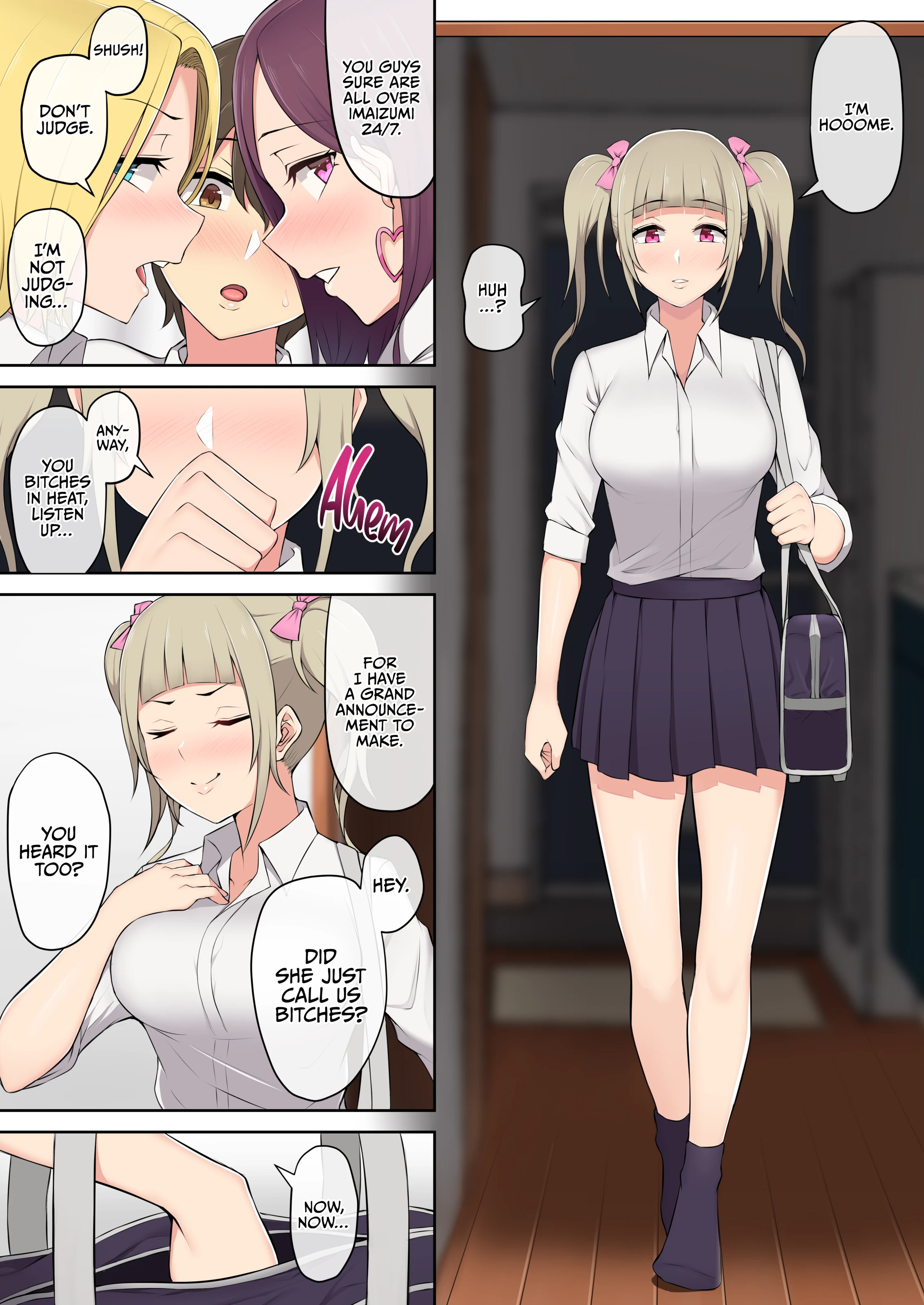 Imaizumi Brings All The Gyarus To His House 1-4 porn comic picture 68
