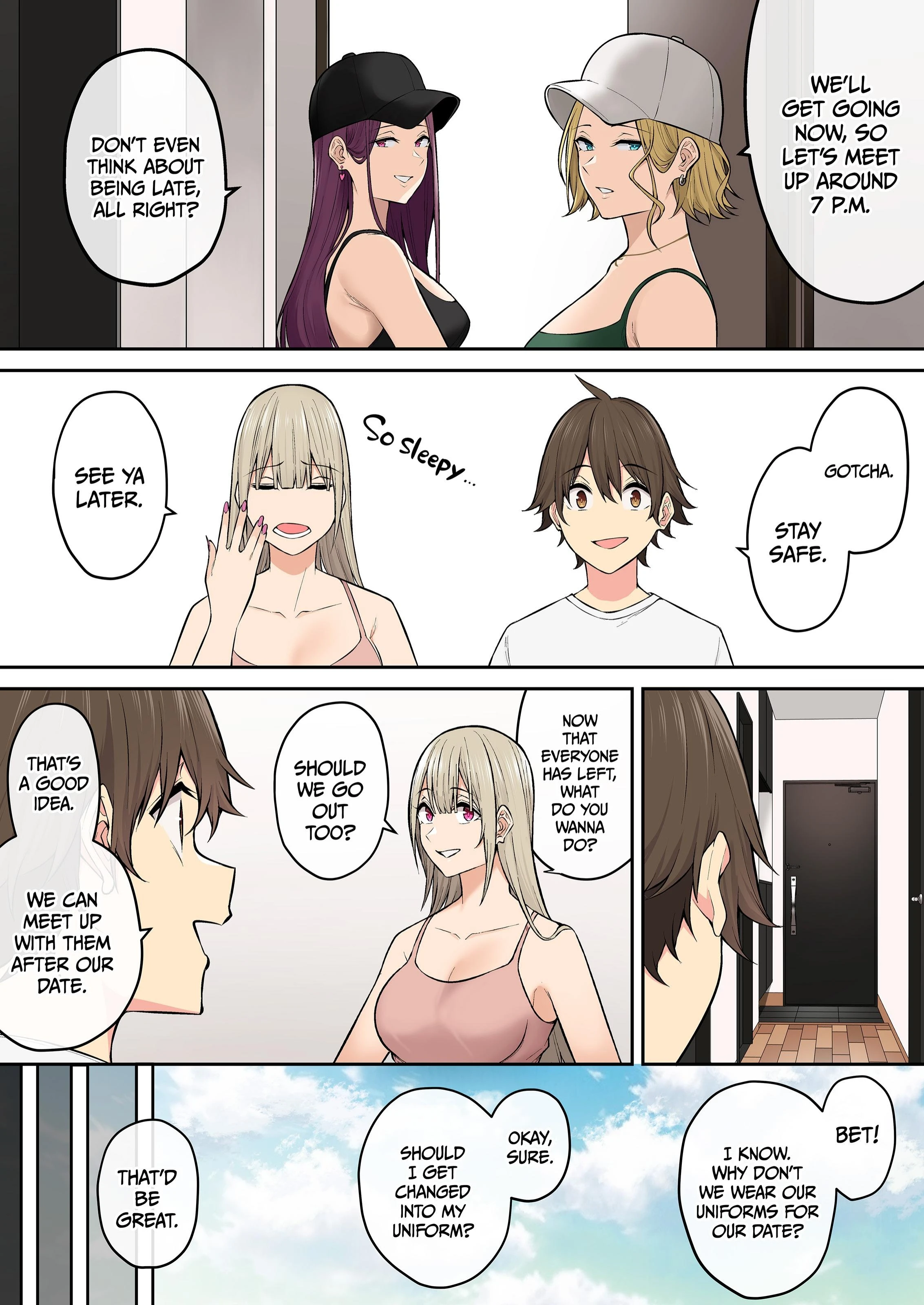 Imaizumi Brings All The Gyarus To His House 5-7 porn comic picture 143