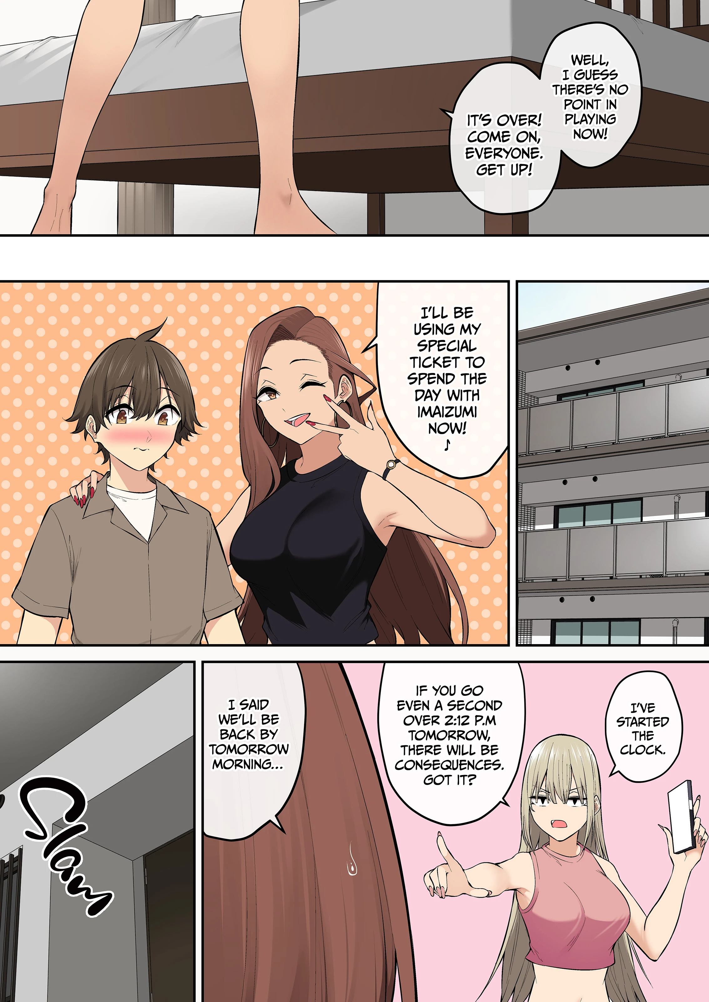Imaizumi Brings All The Gyarus To His House 5-7 porn comic picture 227
