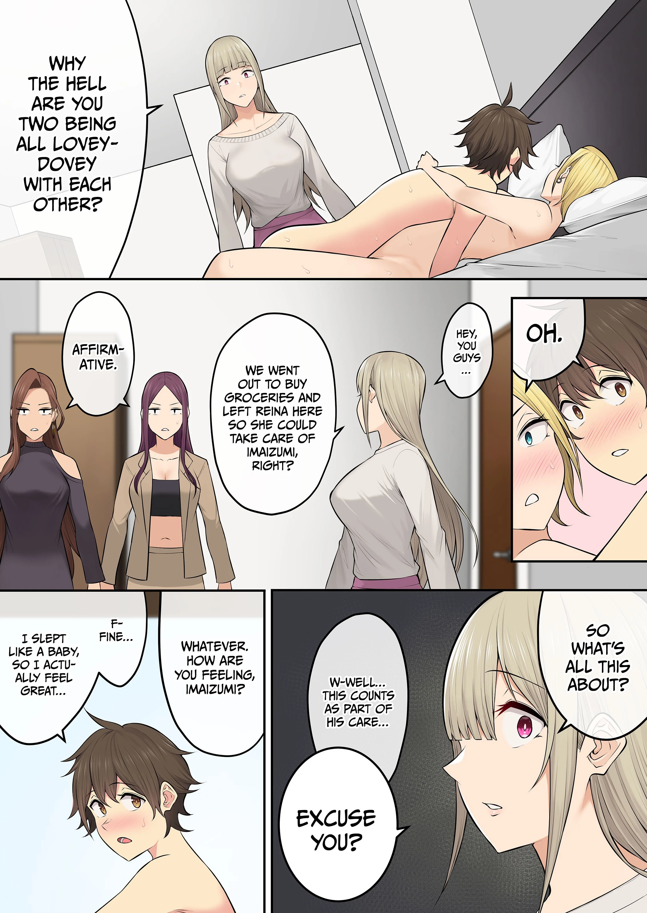 Imaizumi Brings All The Gyarus To His House 5-7 porn comic picture 60