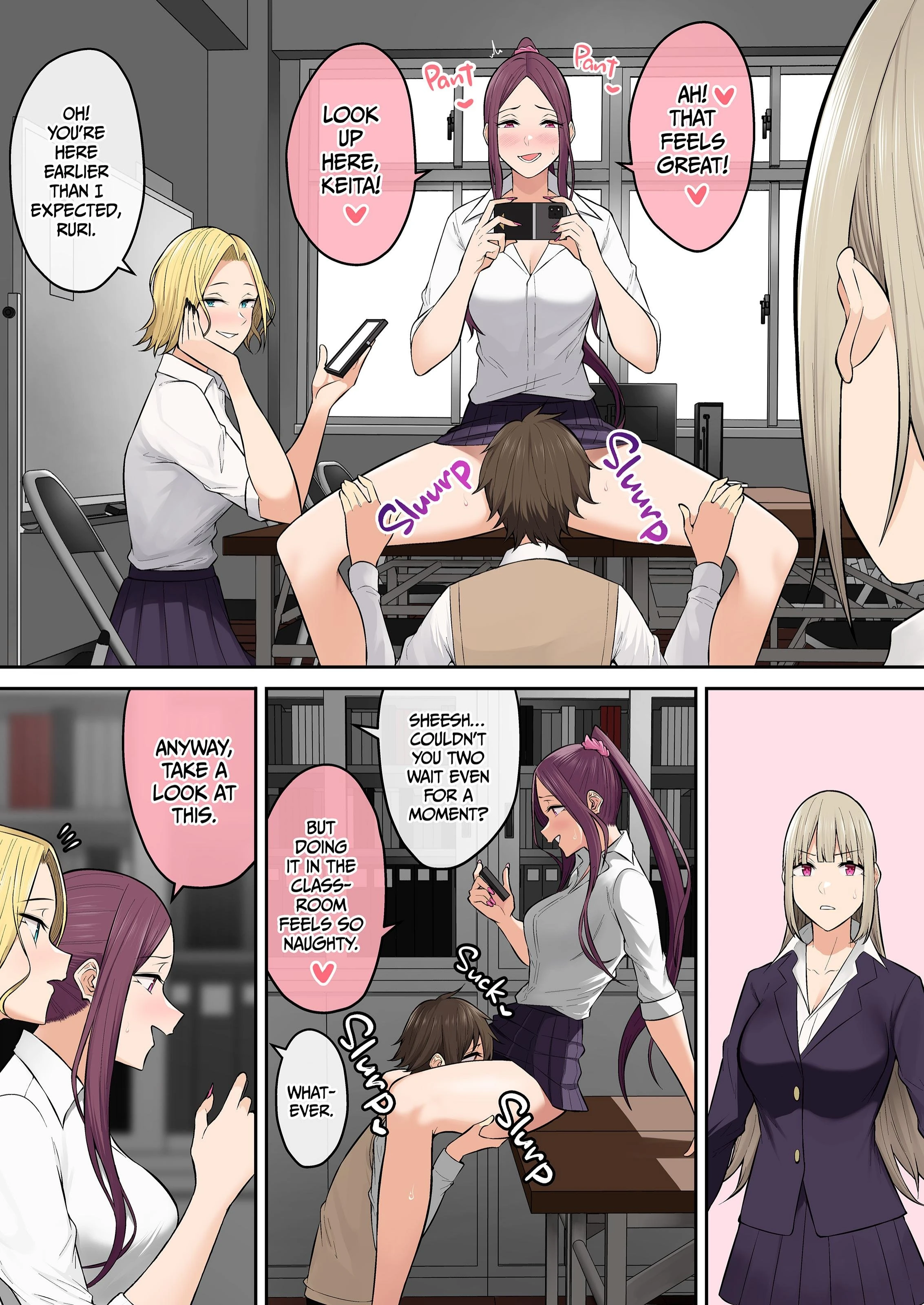 Imaizumi Brings All The Gyarus To His House 5-7 porn comic picture 95