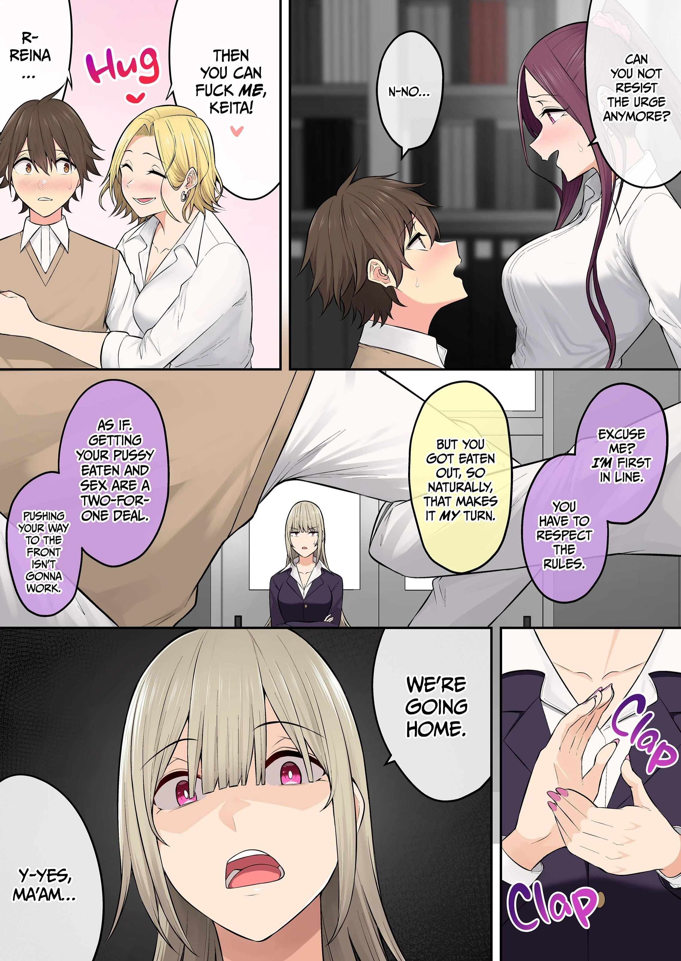 Imaizumi Brings All The Gyarus To His House 5-7 porn comic picture 97