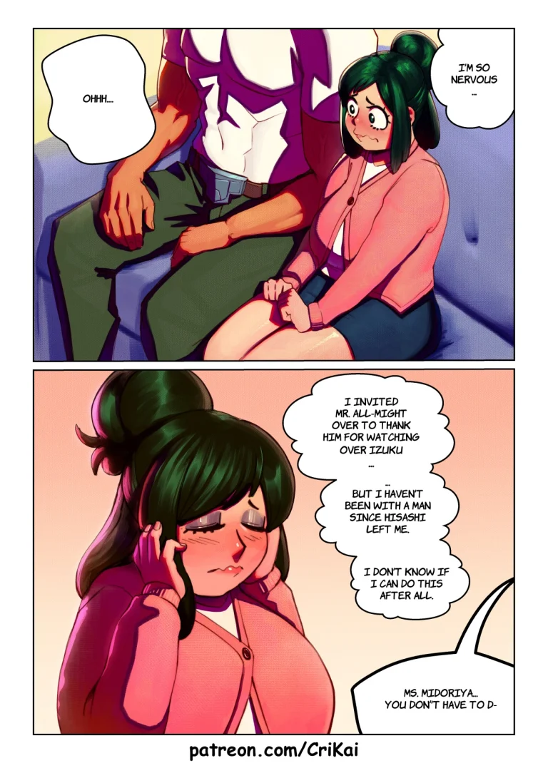 Inko Midoriya and All Might porn comic picture 1