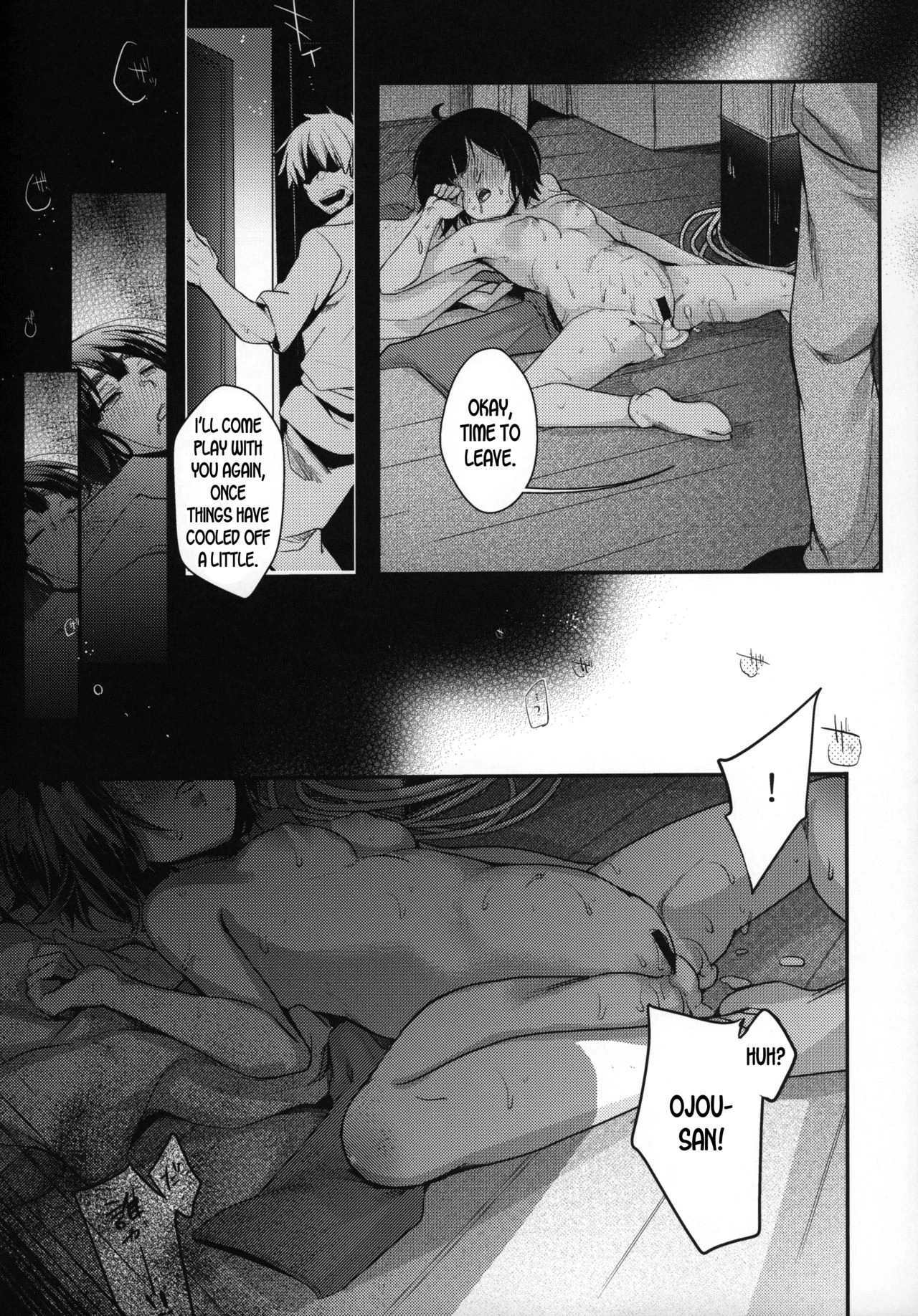 Inside the storehouse, the girl dances over the sinner porn comic picture 28