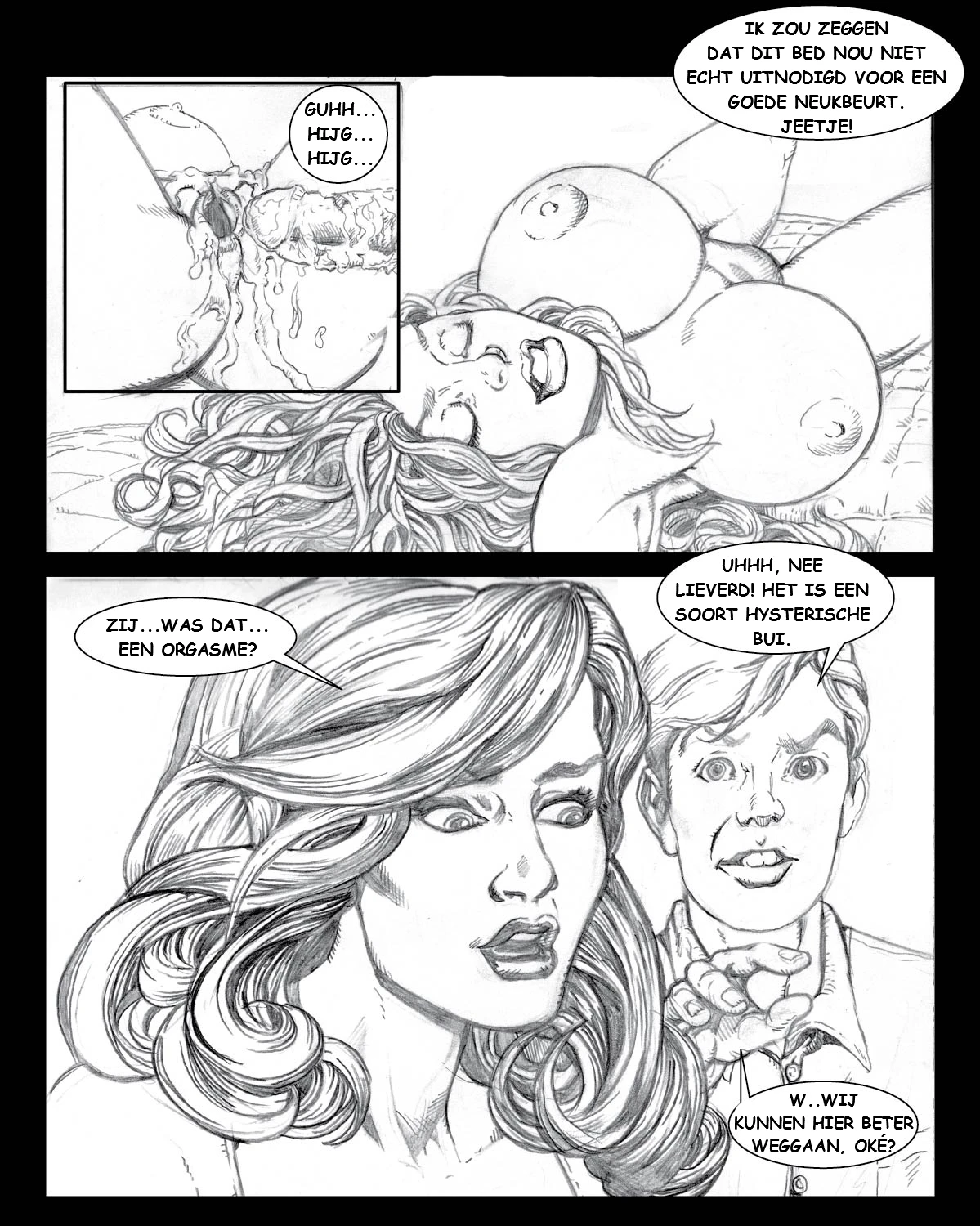 Invisible Sex Maniac - Bed Rides! [NL] porn comic picture 11