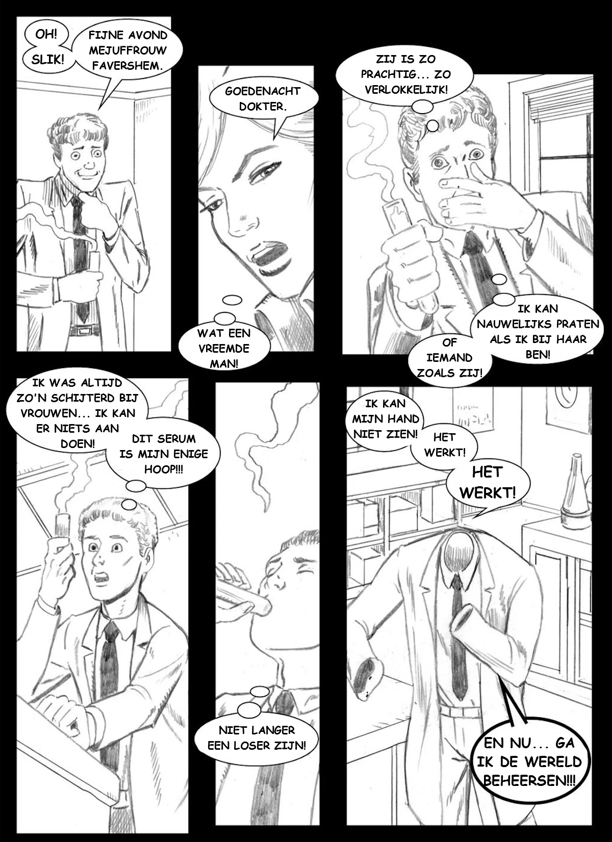 Invisible Sex Maniac - Begins! [NL] porn comic picture 2