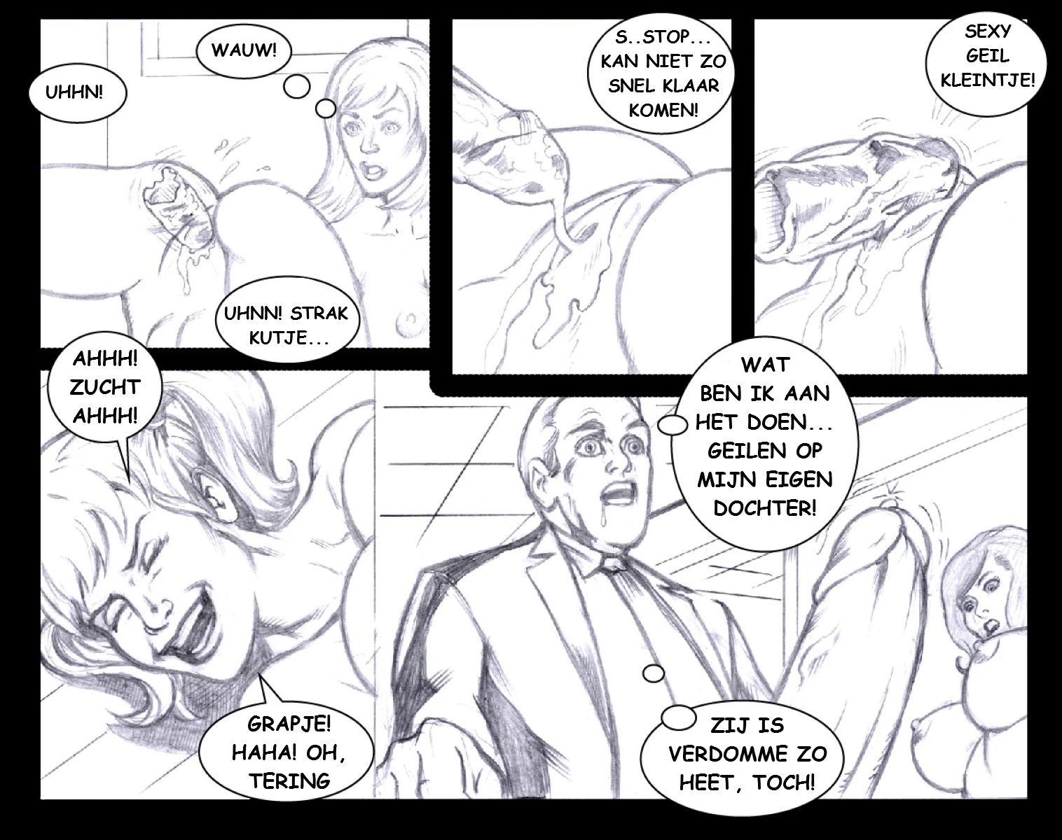 Invisible Sex Maniac - Office Orgy! & Orgies vs Family Values [NL] porn comic picture 13