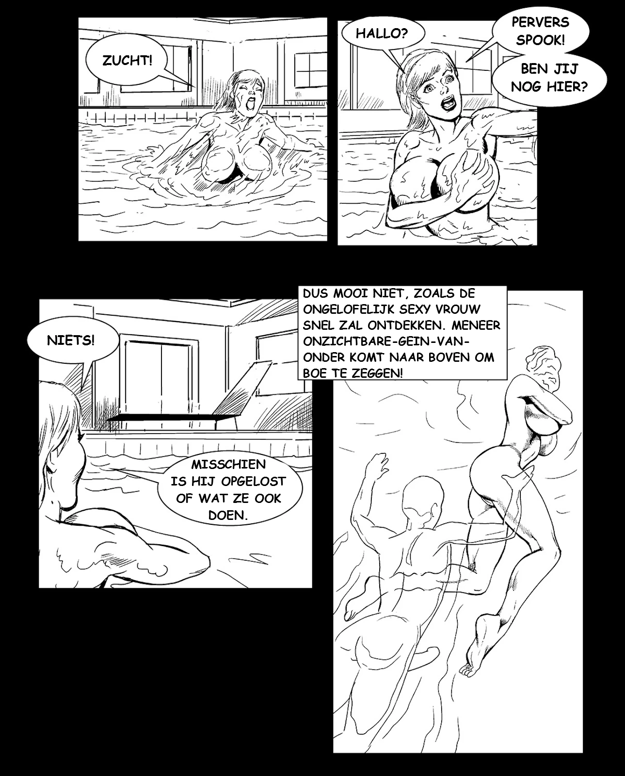 Invisible Sex Maniac - Pool Poon [NL] porn comic picture 5