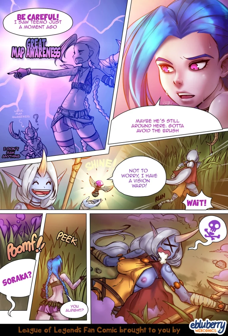 Jinx x Teemo porn comic picture 2