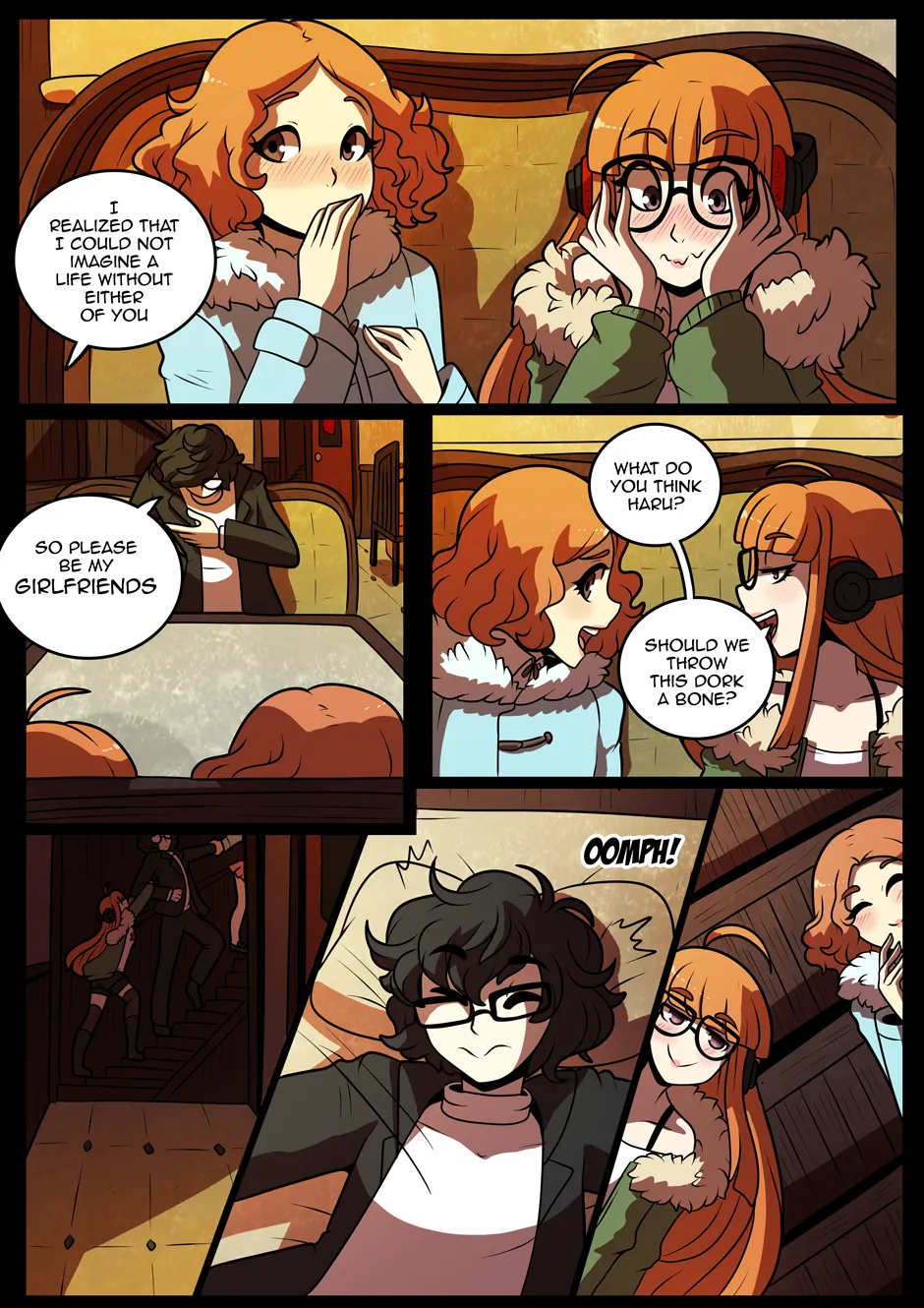 Joker X Futaba X Haru porn comic picture 3