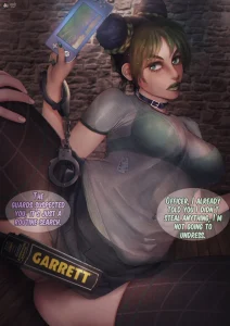 Jolyne's strip search porn comic picture 1