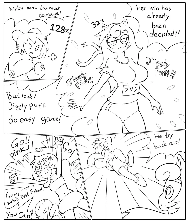 Kirby vs Jigglypuff porn comic picture 1