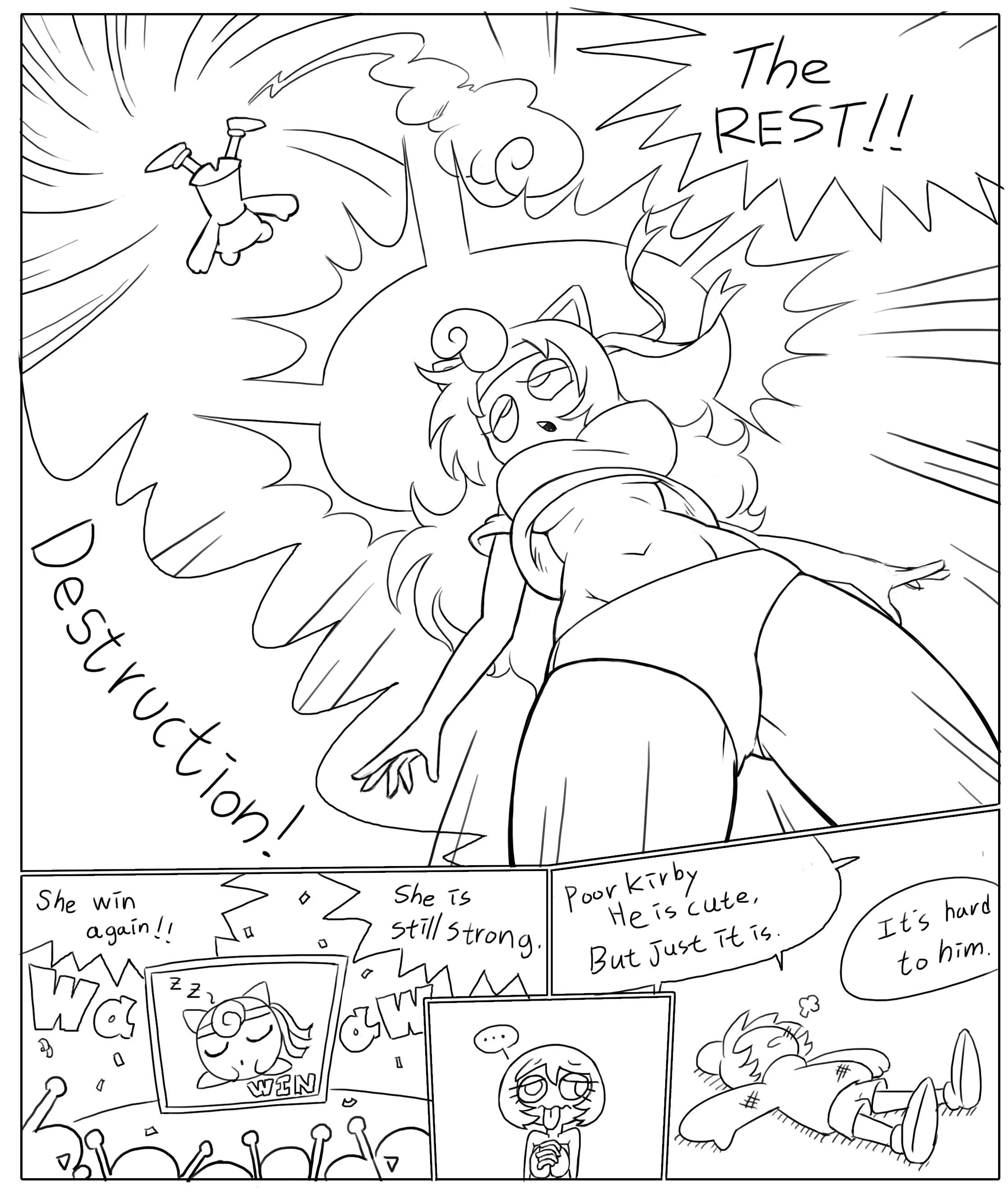 Kirby vs Jigglypuff porn comic picture 2