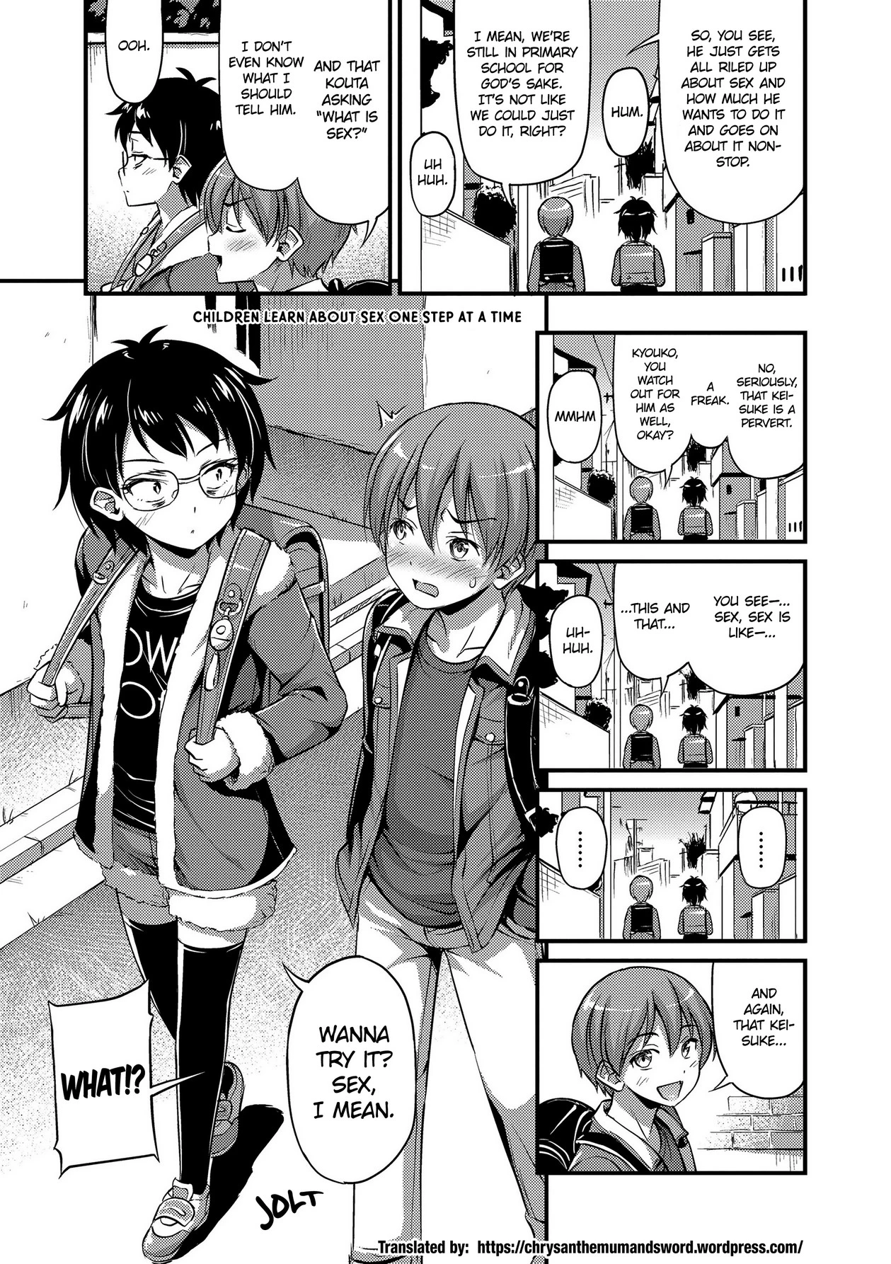 Kodomo no Ecchi wa Ippo Zutsu porn comic picture 1