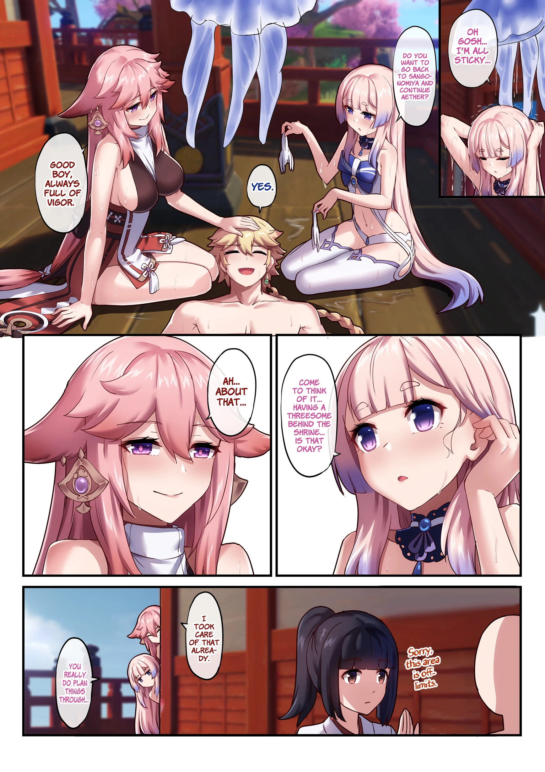 Kokomi and Miko: Love is war porn comic picture 25