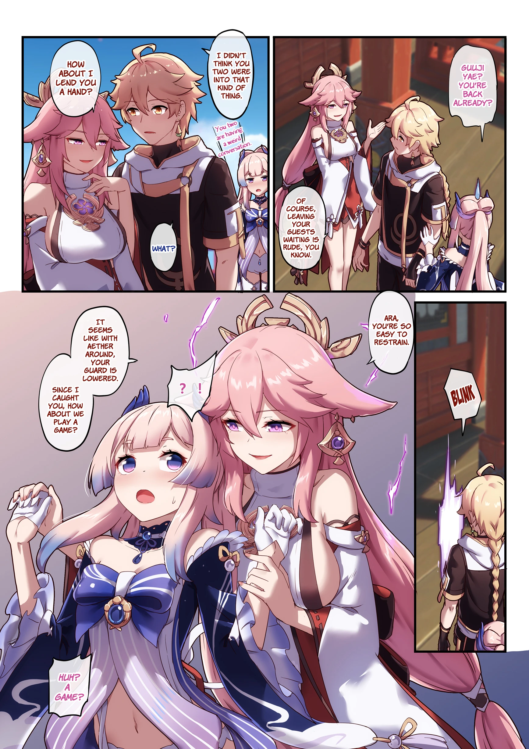 Kokomi and Miko: Love is war porn comic picture 5