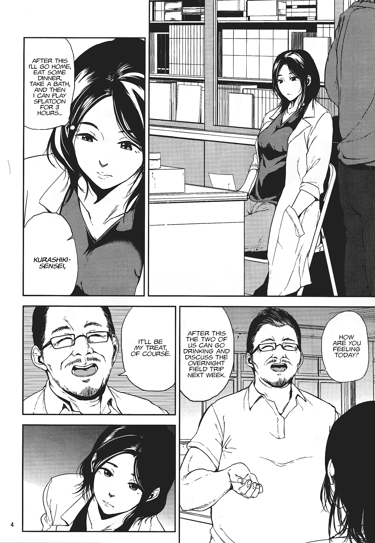 Kurashiki-sensei is in heat porn comic picture 3