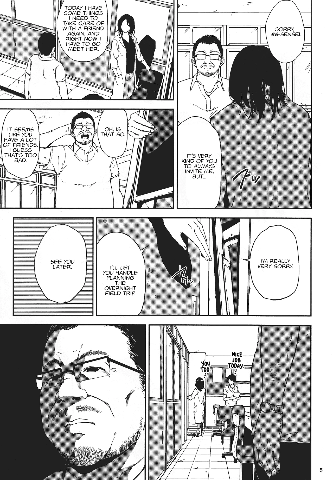 Kurashiki-sensei is in heat porn comic picture 4