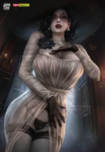 Lady Dimitrescu Bodyswap porn comic picture 1