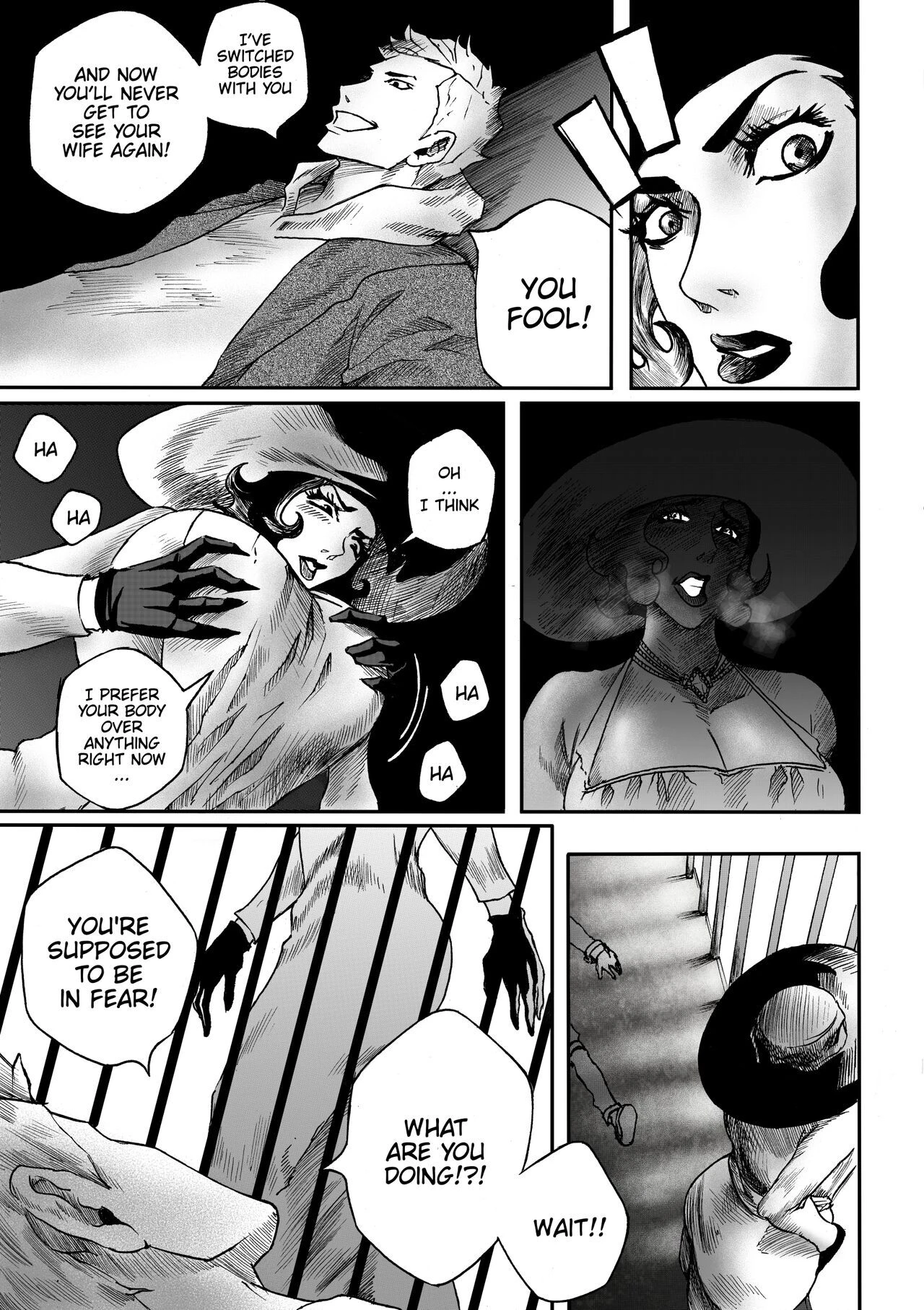 Lady Dimitrescu Bodyswap porn comic picture 4