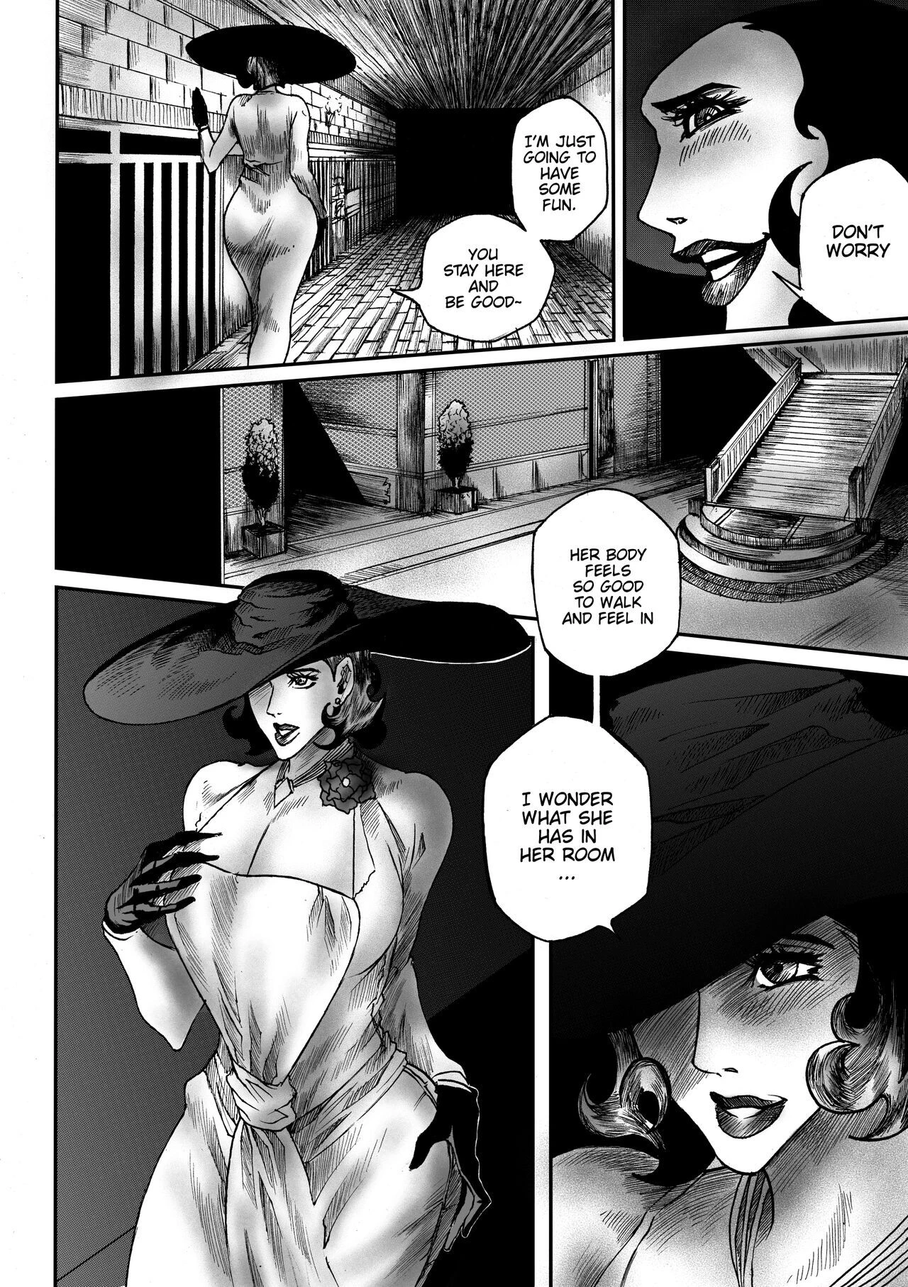 Lady Dimitrescu Bodyswap porn comic picture 5