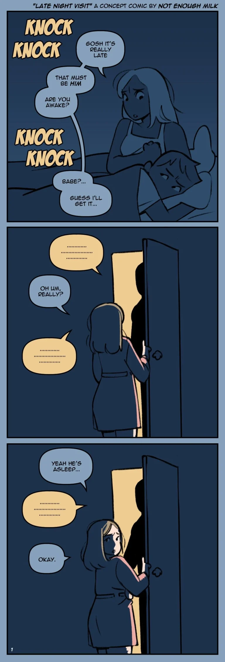 Late night Visit porn comic picture 1