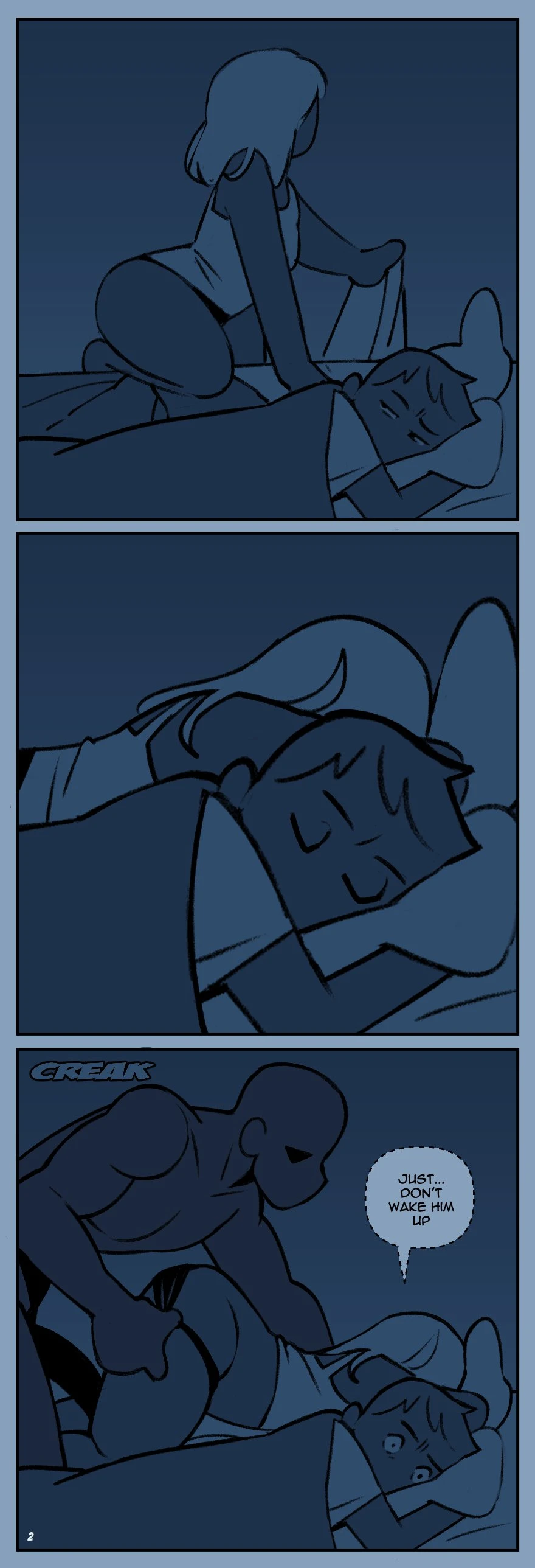 Late night Visit porn comic picture 2