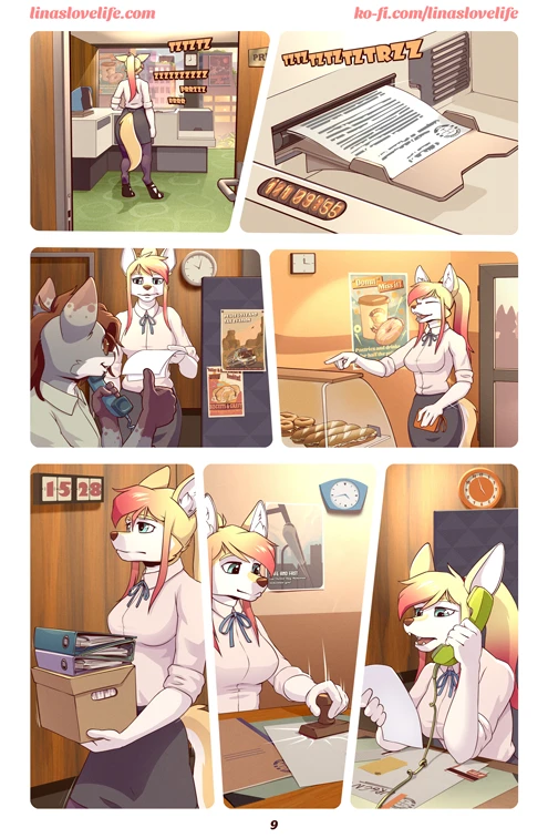 Lina's Love Life - Another Office Day porn comic picture 10