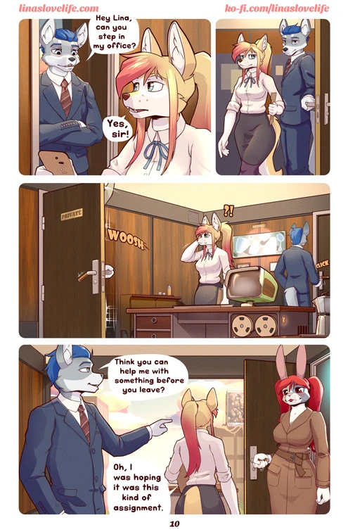 Lina's Love Life - Another Office Day porn comic picture 11