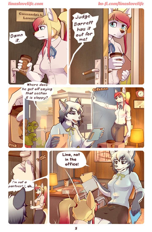 Lina's Love Life - Another Office Day porn comic picture 6